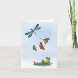Spring Flying Greetings Card Karte