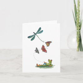 Spring Flying Greetings Card Karte