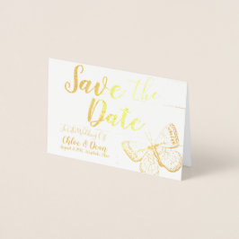 Spring Flying Save the Date Card Folienkarte