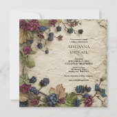 Spring Foliage Rustic Wedding Invitation Einladung (Vorderseite)