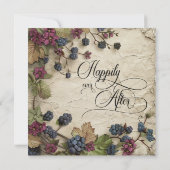 Spring Foliage Rustic Wedding Invitation Einladung (Rückseite)