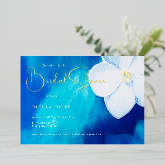 Spring Fondity Brautparty Folieneinladung (Stehend vorne)