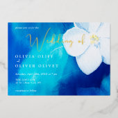 Spring Fondness Wedding Folieneinladung (Vorderseite)