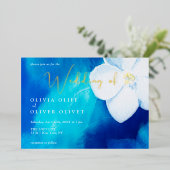 Spring Fondness Wedding Folieneinladung (Stehend vorne)