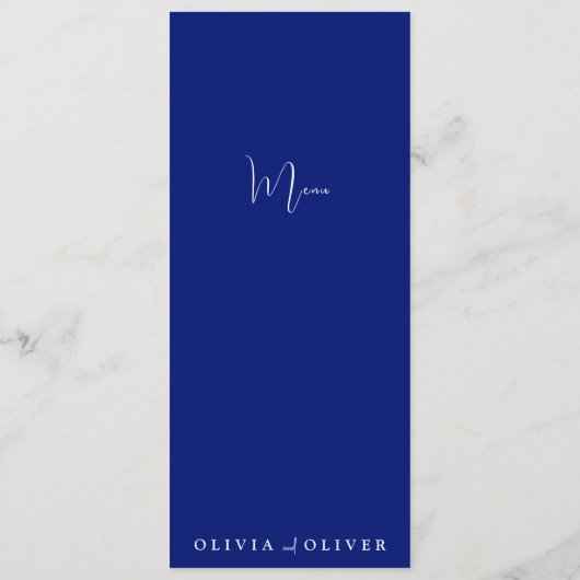 Spring Fondness Wedding Menu Menükarte (Rückseite)