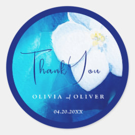 Spring Fondness Wedding Runder Aufkleber