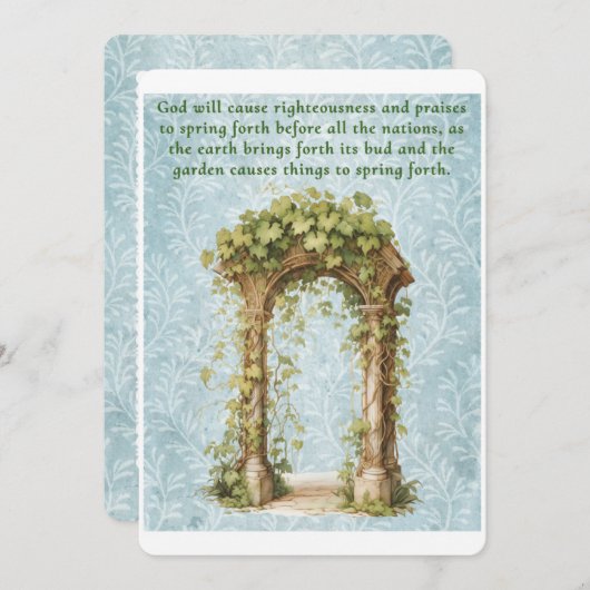 Spring Forth Feiertagskarte (Vorne/Hinten)