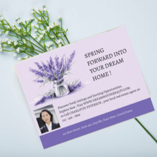 Spring Forward Immobilienmarketing Postkarte