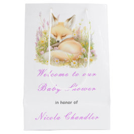 Spring Fox Baby Dusche Mittlere Geschenktüte