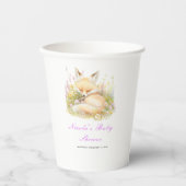 Spring Fox Baby Dusche Pappbecher (Vorderseite)