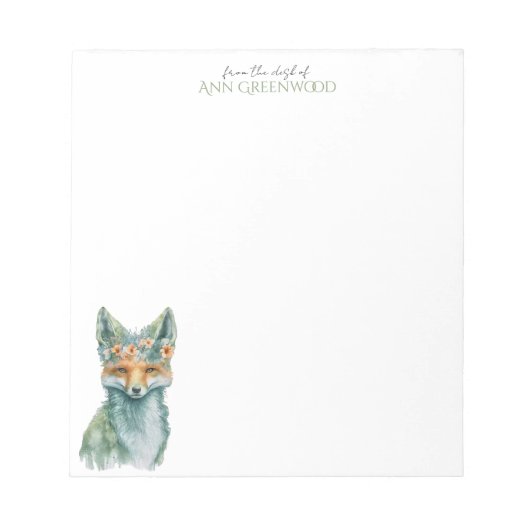 Spring Fox Benutzerdefinierter Notepad Notizblock (Vorderseite)
