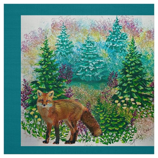 Spring Fox Fabric Stoff (Muster)