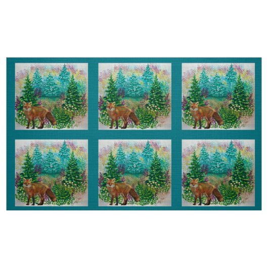 Spring Fox Fabric Stoff (Fat Quarter (45,7 x 55,9 cm))