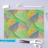 Spring Fresh Green Blätter Pattern Seidenpapier (Handwerk)