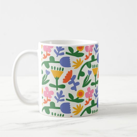 Spring Fun Floral Tasse (Links)