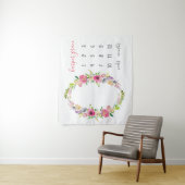 Spring Garden Baby Name Monthly Meilenstein Foto Wandteppich (Beispiel)