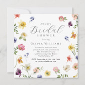 Spring Garden Blooms Floral Bridal Shower  Einladung (Vorderseite)