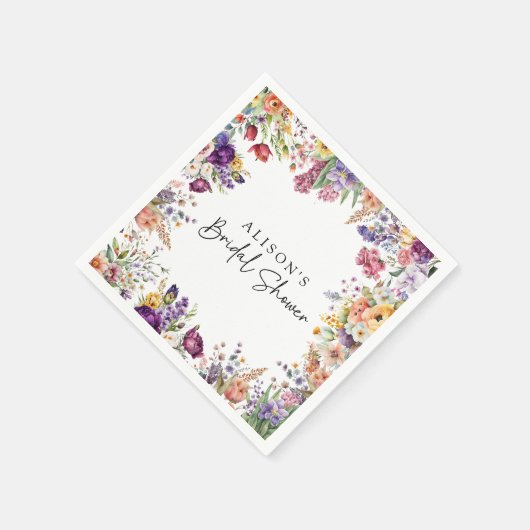 Spring Garden Blume Brautparty Serviette (Ecke)