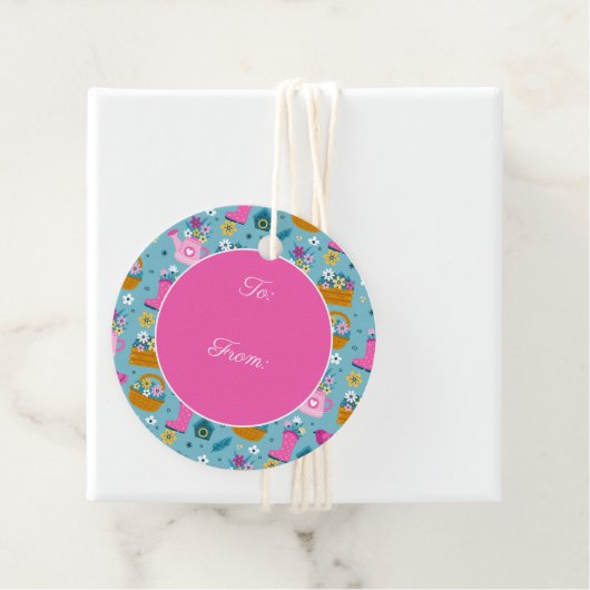 Spring Garden Blume Geschenkanhänger (Beispiel)