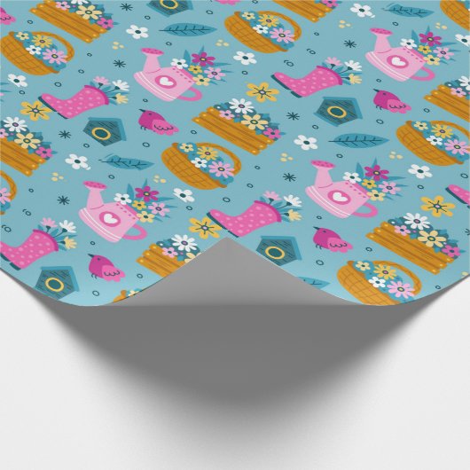 Spring Garden Blume Geschenkpapier (Ecke)
