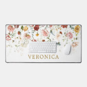 Spring Garden Blume Individuelle Name Office Schreibtischunterlage (Tastatur & Maus)