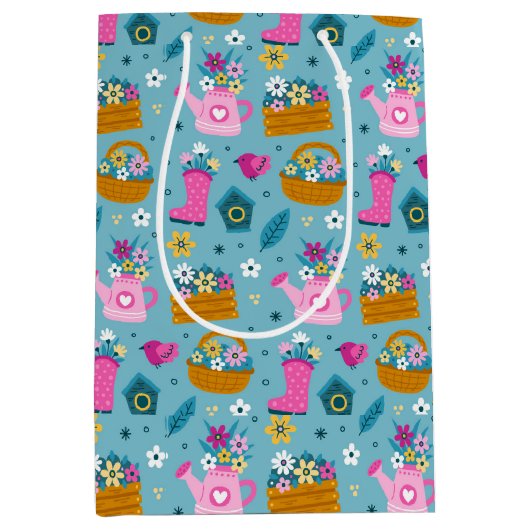 Spring Garden Blume Mittlere Geschenktüte (Vorderseite)