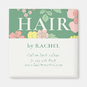 Spring Garden Boho Floral Marketing Magnet (Vorne)