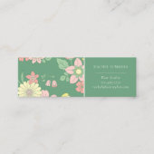 Spring Garden Boho Floral Mini Visitenkarte (Vorderseite)