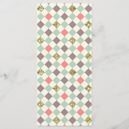 Spring Garden Bunny Brunch Menü Menükarte (Rückseite)