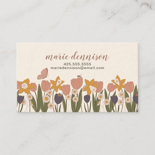 Spring Garden Business Card Visitenkarte (Vorderseite)
