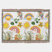 Spring Garden Butterfly Regenbogen Sonnenschein Gr Decke (Vorderseite)