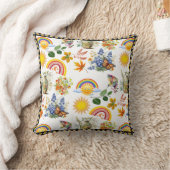 Spring Garden Butterfly Regenbogen Sonnenschein Gr Kissen (Decke)
