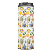 Spring Garden Butterfly Regenbogen Sonnenschein Gr Thermosbecher (Rückseite)