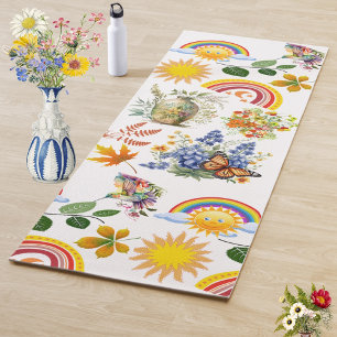 Spring Garden Butterfly Regenbogen Sonnenschein Gr Yogamatte