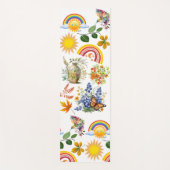 Spring Garden Butterfly Regenbogen Sonnenschein Gr Yogamatte (Vorderseite)