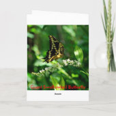 Spring Garden Collage Grußkarte Karte (Rückseite)