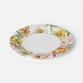 Spring Garden Floral Stylish Party Pappteller (Schrägansicht)