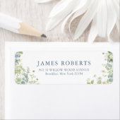 Spring Garden Floral Wedding Address Label (Insitu)
