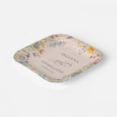 Spring Garden Floral Wedding Paper Plates Pappteller (Gewinkelt)