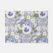 Spring Garden flowers on lavender Fußmatte (Vorderseite)
