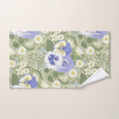 Spring Garden flowers on sage Badhandtuch Set (Handtuch)