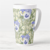 Spring Garden flowers on sage Milchtasse (Rechte Ecke)