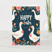 Spring Garden Fowl Celebration Card Karte (Vorderseite)