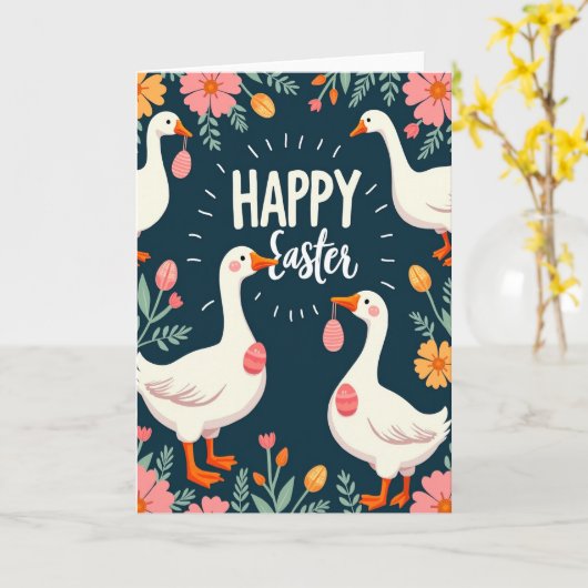 Spring Garden Fowl Celebration Card Karte (Gelbe Blume)
