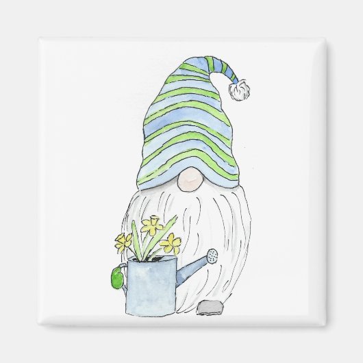 Spring Garden Gnome Magnet (Vorne)