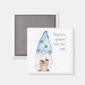 Spring Garden Gnome Magnet (Vorderseite/Rückseite)