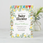 Spring Garden Greenerity Baby Dusche Einladung (Stehend Vorderseite)