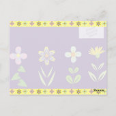 Spring Garden Happy Birthday Postkarten (Rückseite)