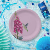 Spring Garden - Hummingbird Paper Plate Pappteller (Party)
