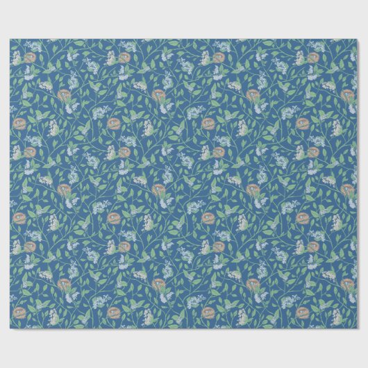 Spring Garden Mother Day Robin Nest Queen Ann Lace Geschenkpapier (Flach)